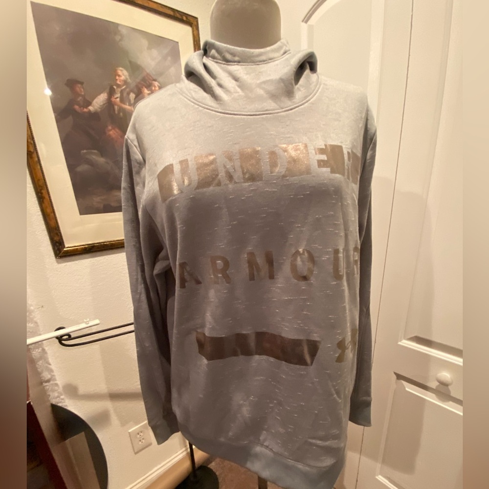 Under Armour Cowl Neck Hoodie Size XL Gray